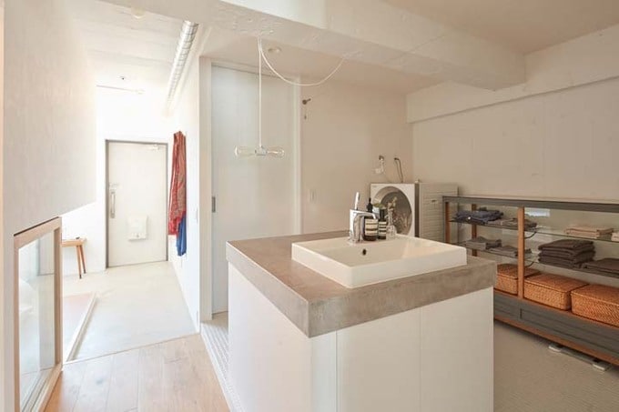 妻のこだわりのオープンサニタリー