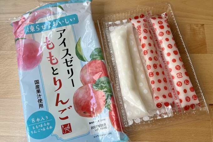 凍らせておいしいアイスゼリー ももとりんご ¥321