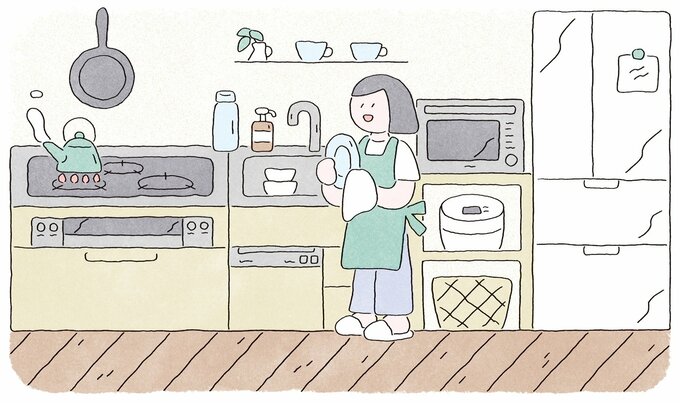 キッチンのイラスト