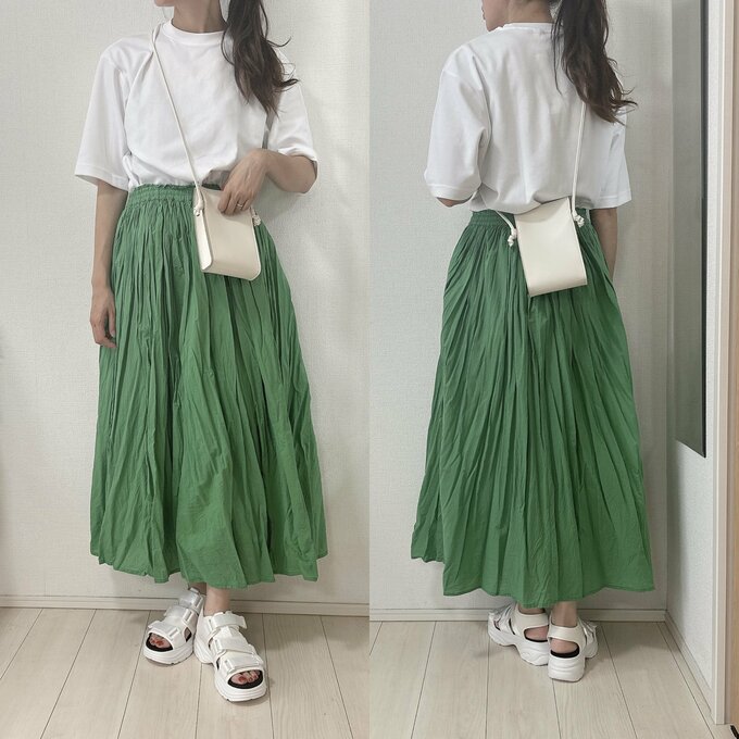 ロングスカート合わせ