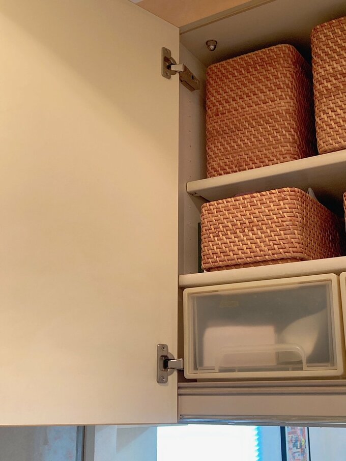 シンクのすぐ上