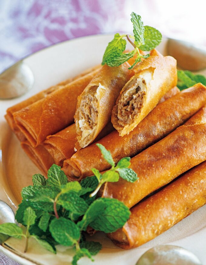 クリームチーズの春巻き