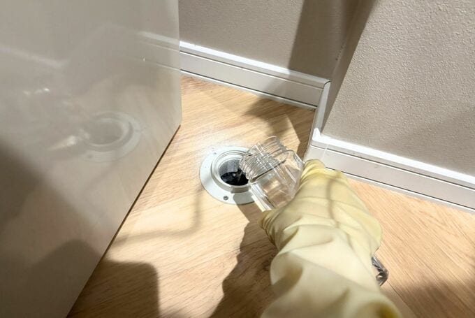 洗濯機　排水口掃除