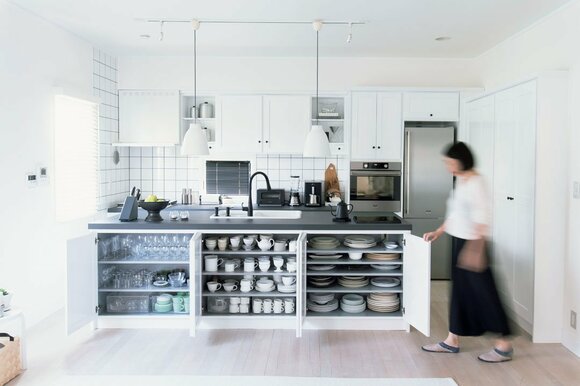 白ベースの収納