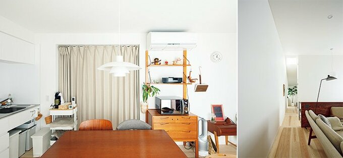 建具を省いたオープンなつくり