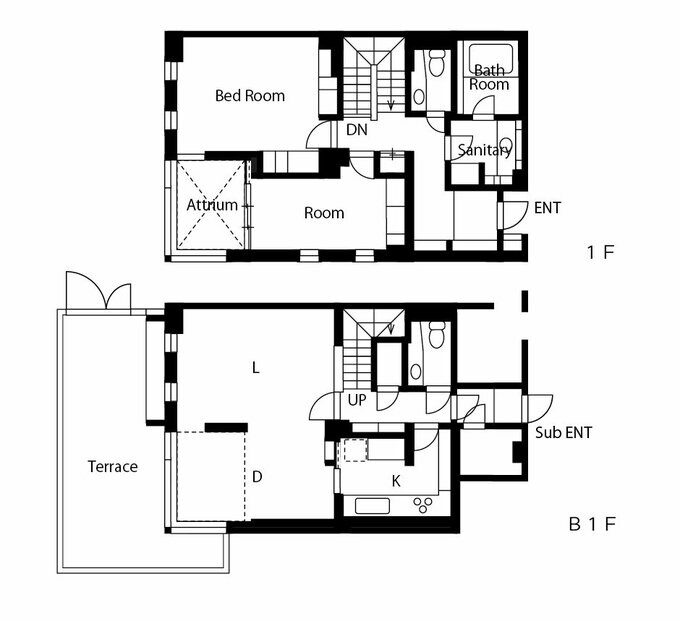 リノベーション前の間取り図