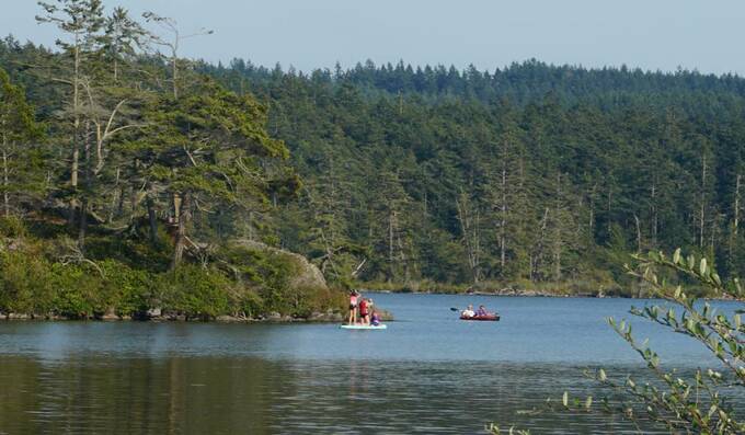 SUPをする人たち