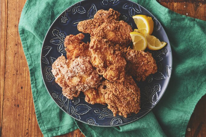 鶏胸肉でフライドチキン完成写真