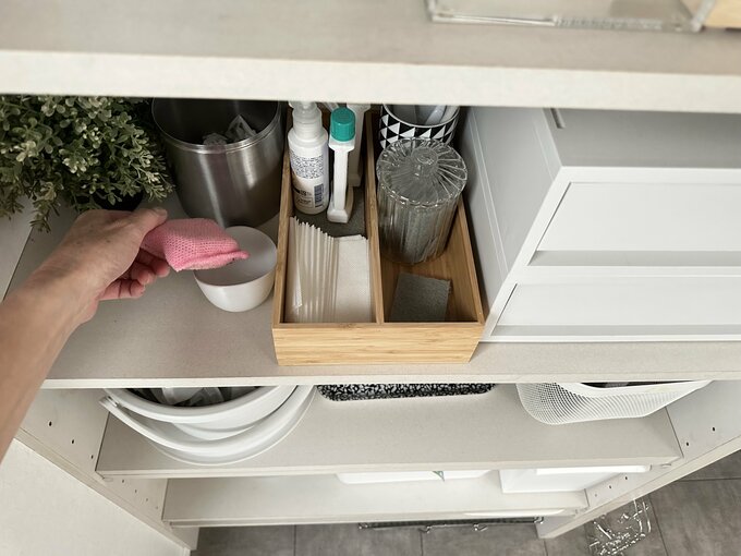 大木さん洗面所の掃除道具収納