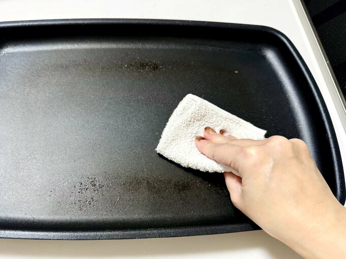 タオルをウエスにして掃除