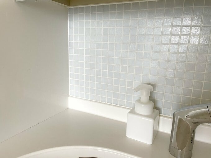 洗面所のタイル