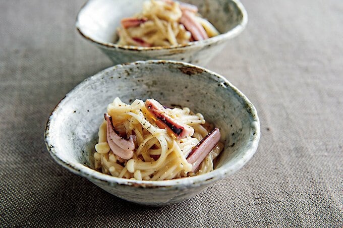 エノキの塩辛炒め