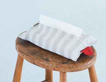 つるせて便利！手縫いでつくるボックスティッシュカバー