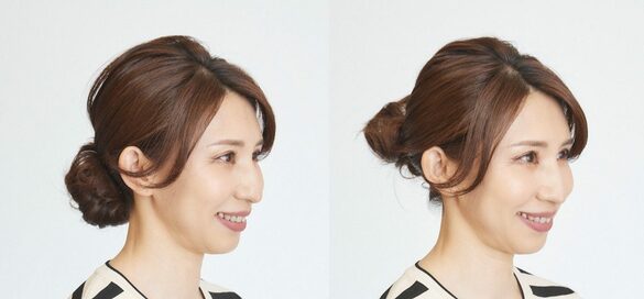 大人のお団子ヘア。高さを使い分けるとおしゃれ度アップ！