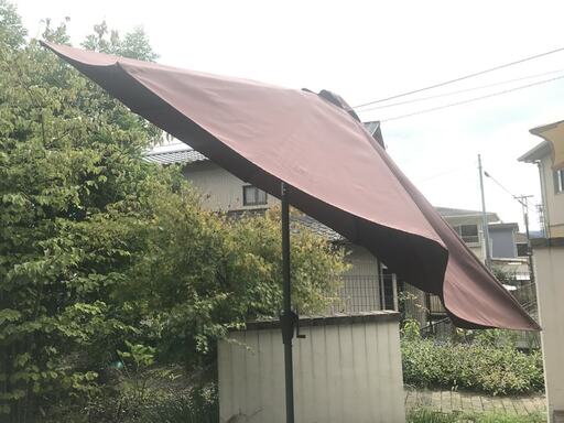 パラソルの角度調整