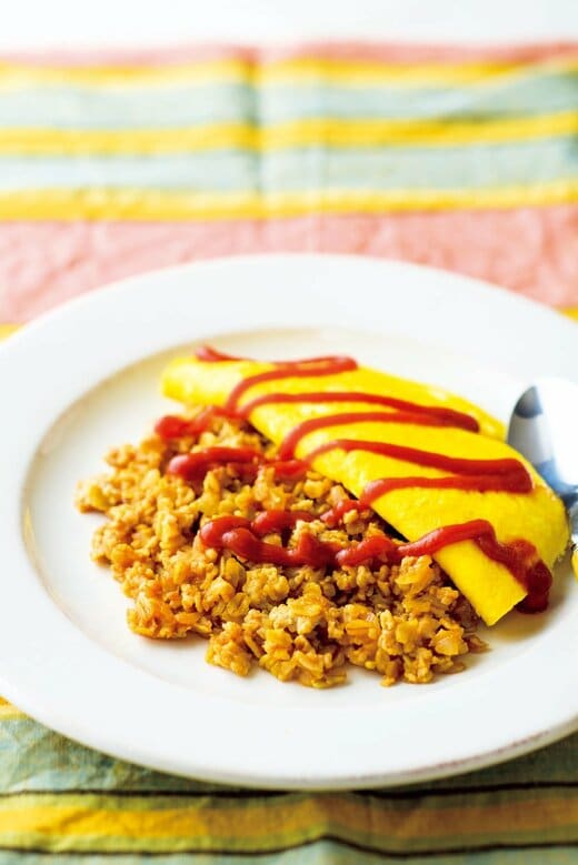 オートミールののっけオムライス