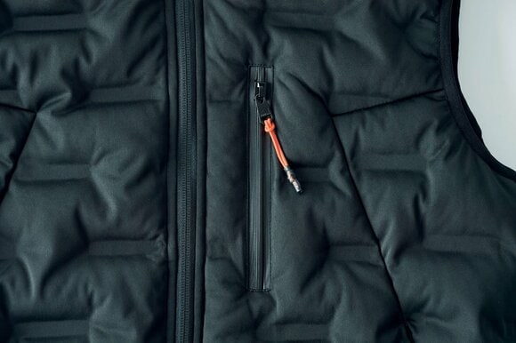 ダウンベストのファスナー部分