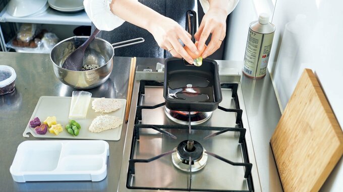 フライパンで調理