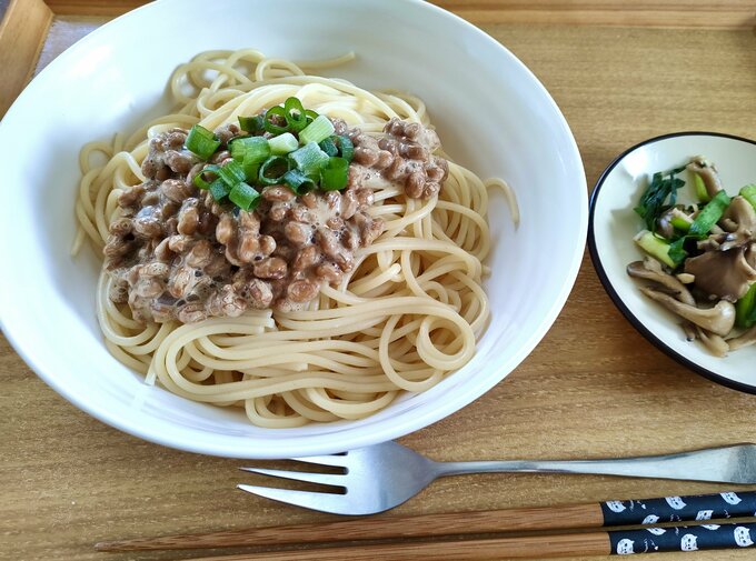 お手軽納豆パスタ