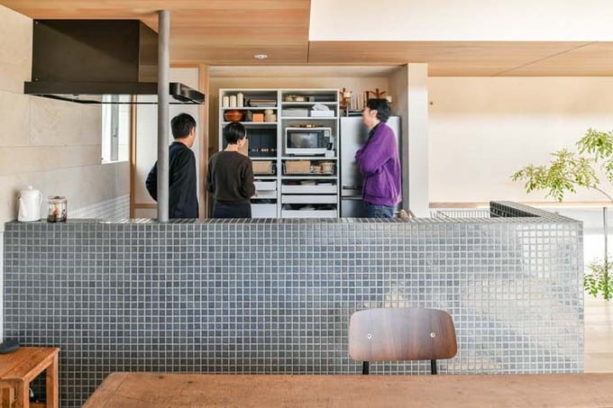 IKEAで購入し、DIYで組み立てたキッチン