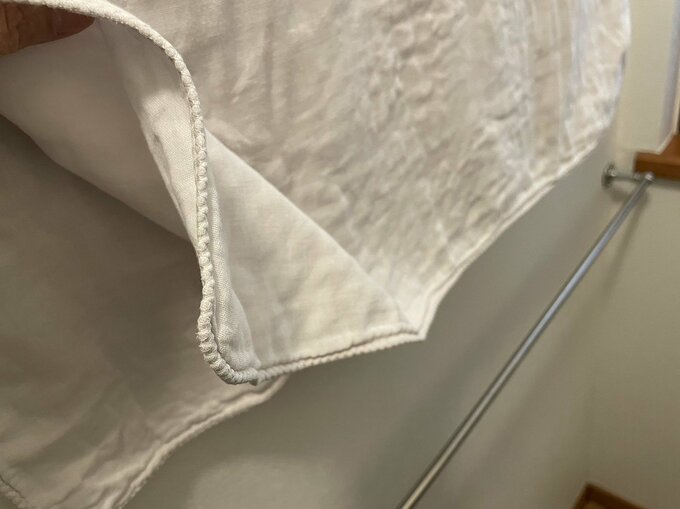 ガーゼ地のバスタオルのアップ画像