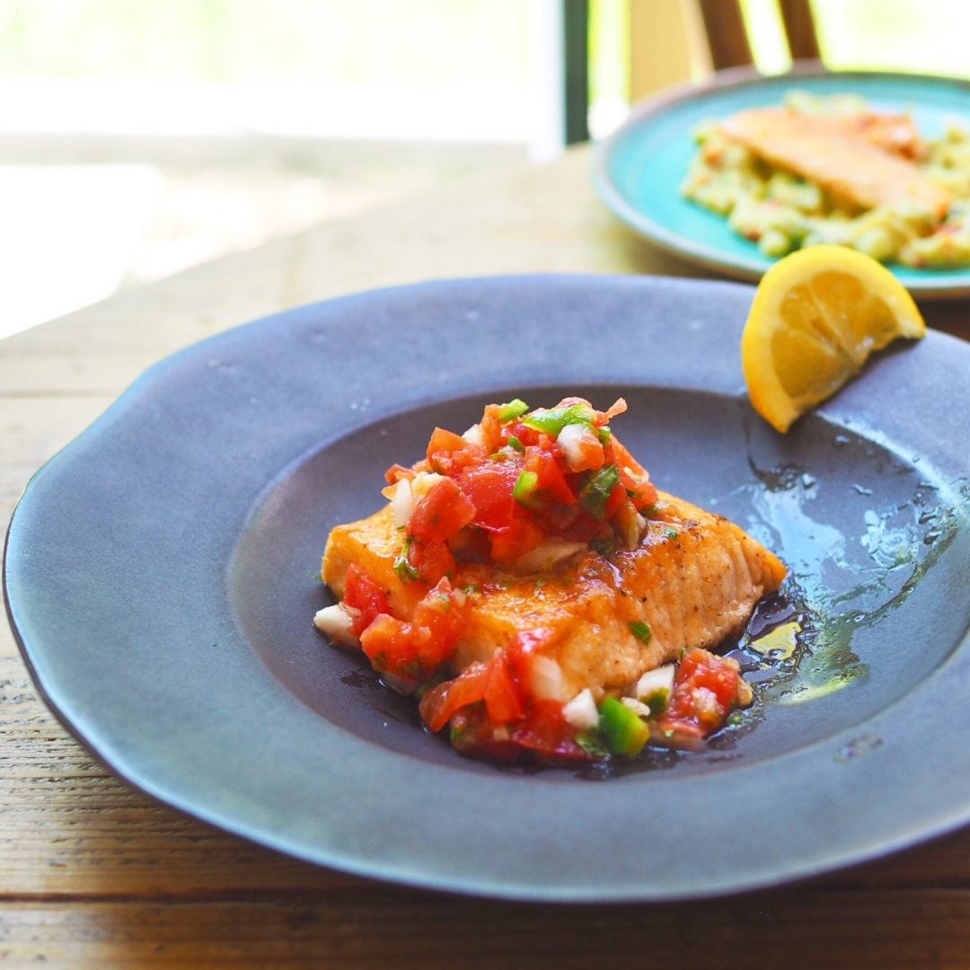 ライムグリルチキンとパイナップルサルサのレシピ