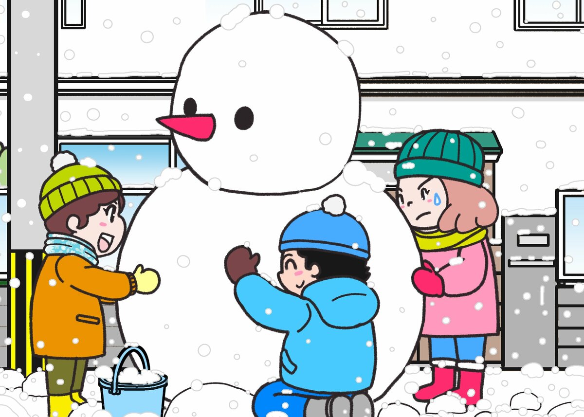 雪だるまページ 数々の犠牲を払ってできた巨大雪だるま[TX、ラオス]のワンス・アポン