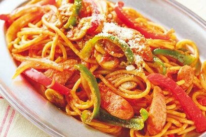 喫茶店のような「野菜たっぷりナポリタン」。麺がモチモチになるコツは簡単