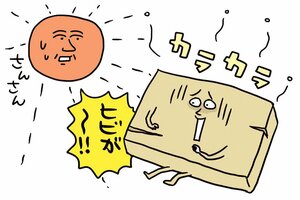 陰干しでじっくり乾かす