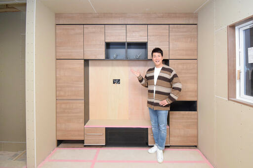 完成したテレビボード