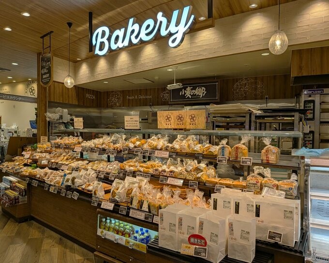 ライフ豊洲店のベーカリーコーナー
