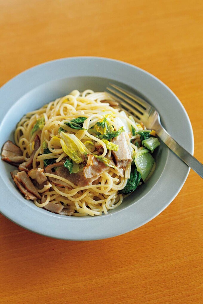 完成したパスタ