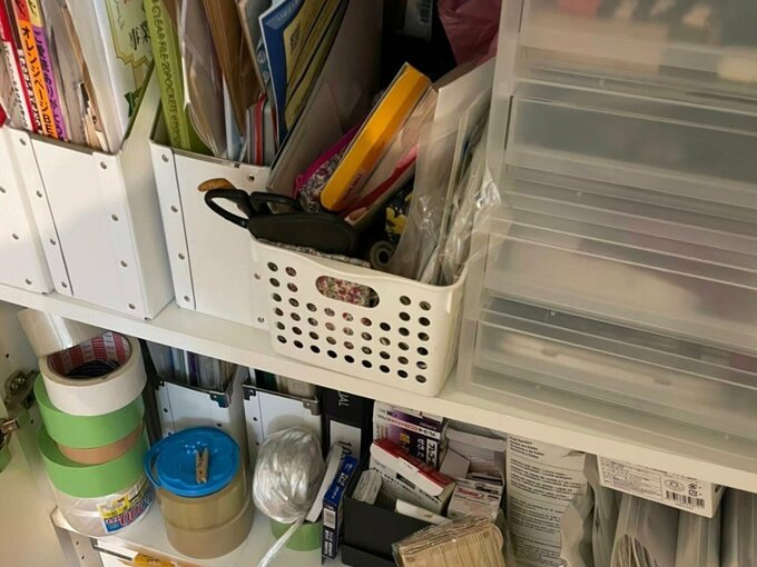 雑然とした収納