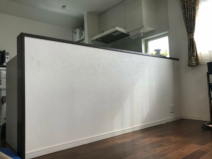 リフォーム前のキッチン腰壁