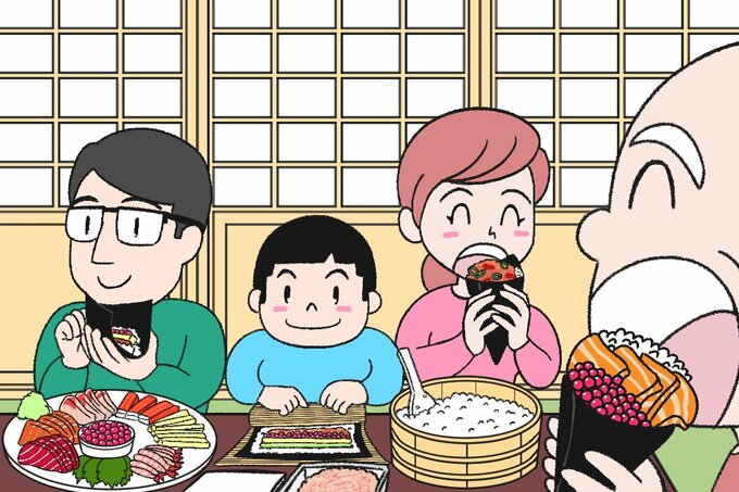 手巻き寿司パーティ間違い探し2