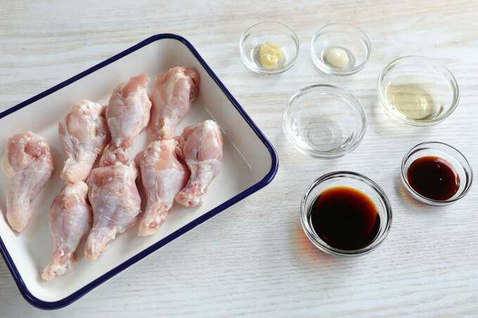 手羽元と調味料