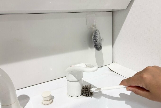 洗面所　こすり洗い