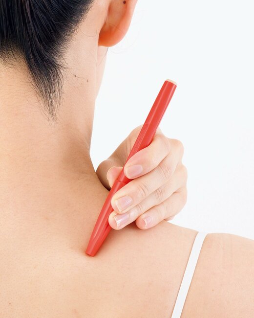 ペンでのツボの押し方