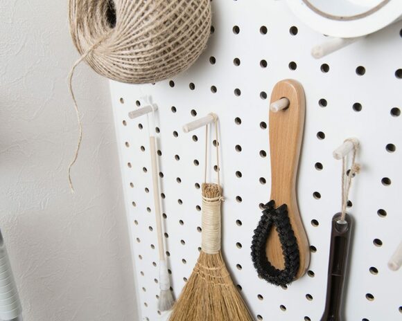 有孔ボードの穴収納