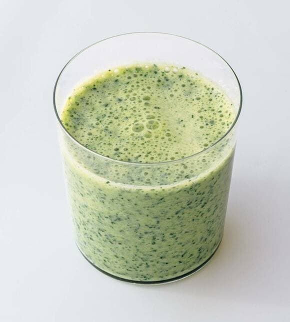 コマツナとバナナのおからスムージー