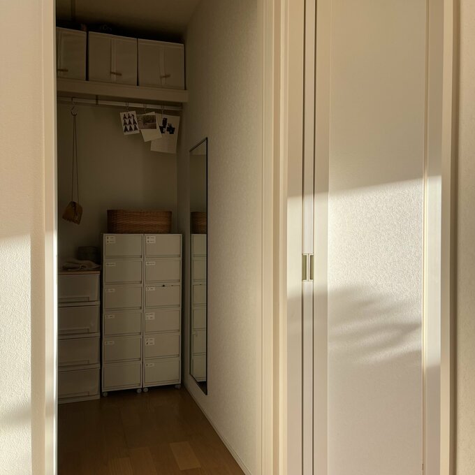 すっきりとしたクローゼット