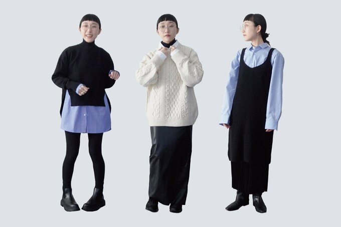 ユニクロ＋Jのシャツで3コーデ