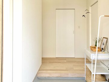 玄関そばに洗面所とトイレのある間取り。6年住んで、子育て＆来客時にメリットあり