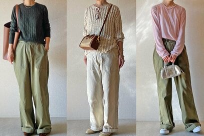 50代、無印良品の3990円「ベイカーパンツ」を2色買い。シンプルな履きこなし方6選