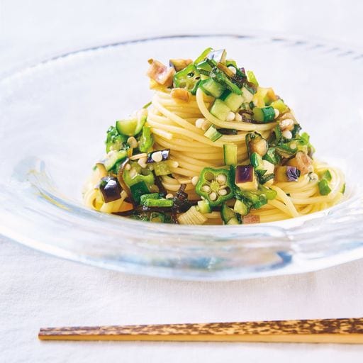 山形だしの冷製パスタ