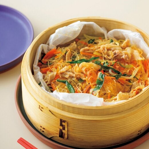 せいろでチャプチェ風