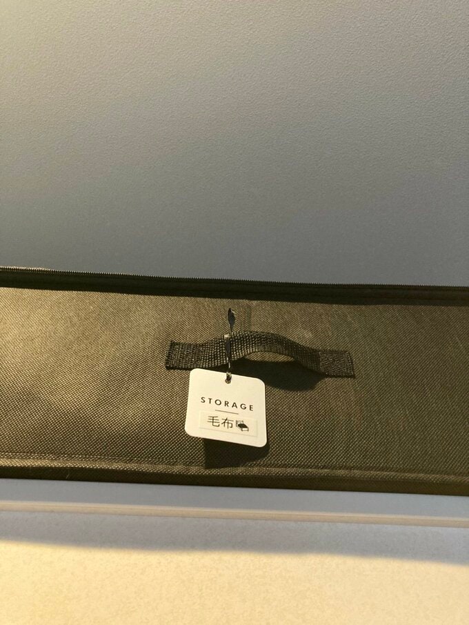 取っ手に100均で購入したタグをつける