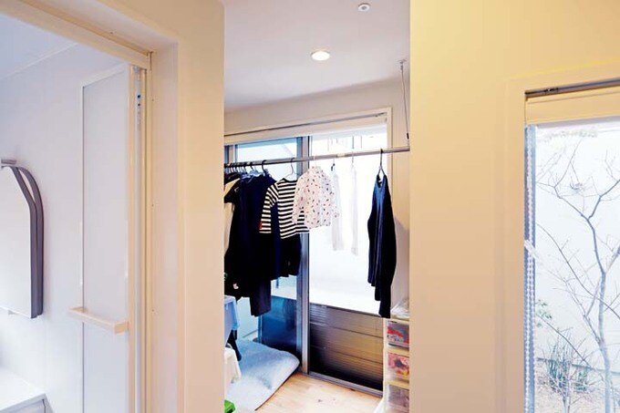 浴室の脇にある家事室