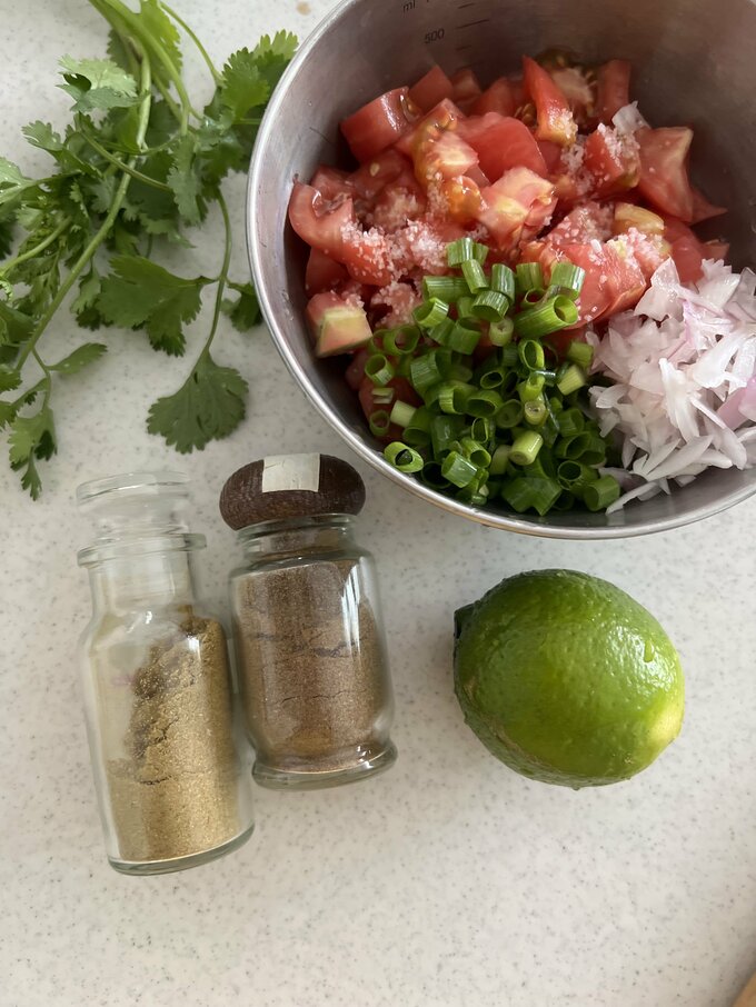 サルサソースの材料