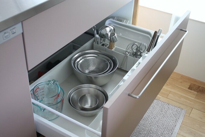 キッチンの引き出しの中